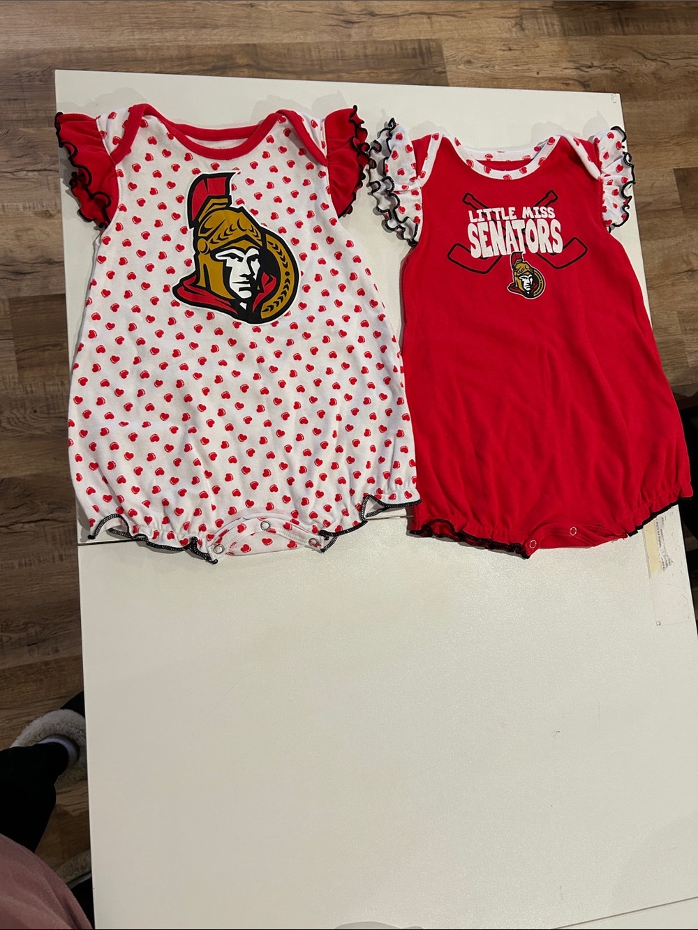 NHL Ottawa Senators Infant Rompers - Red & White